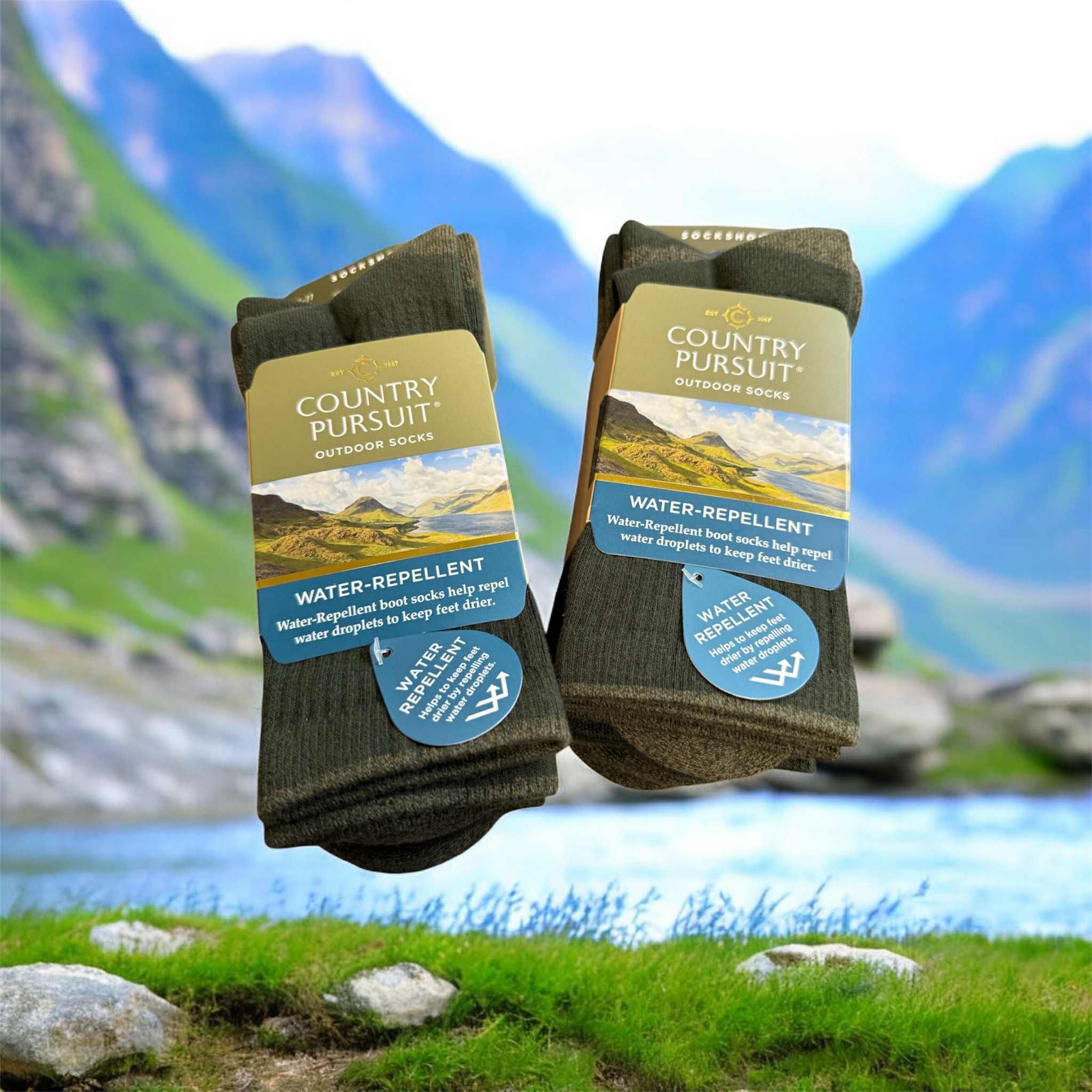 Water repellent socks