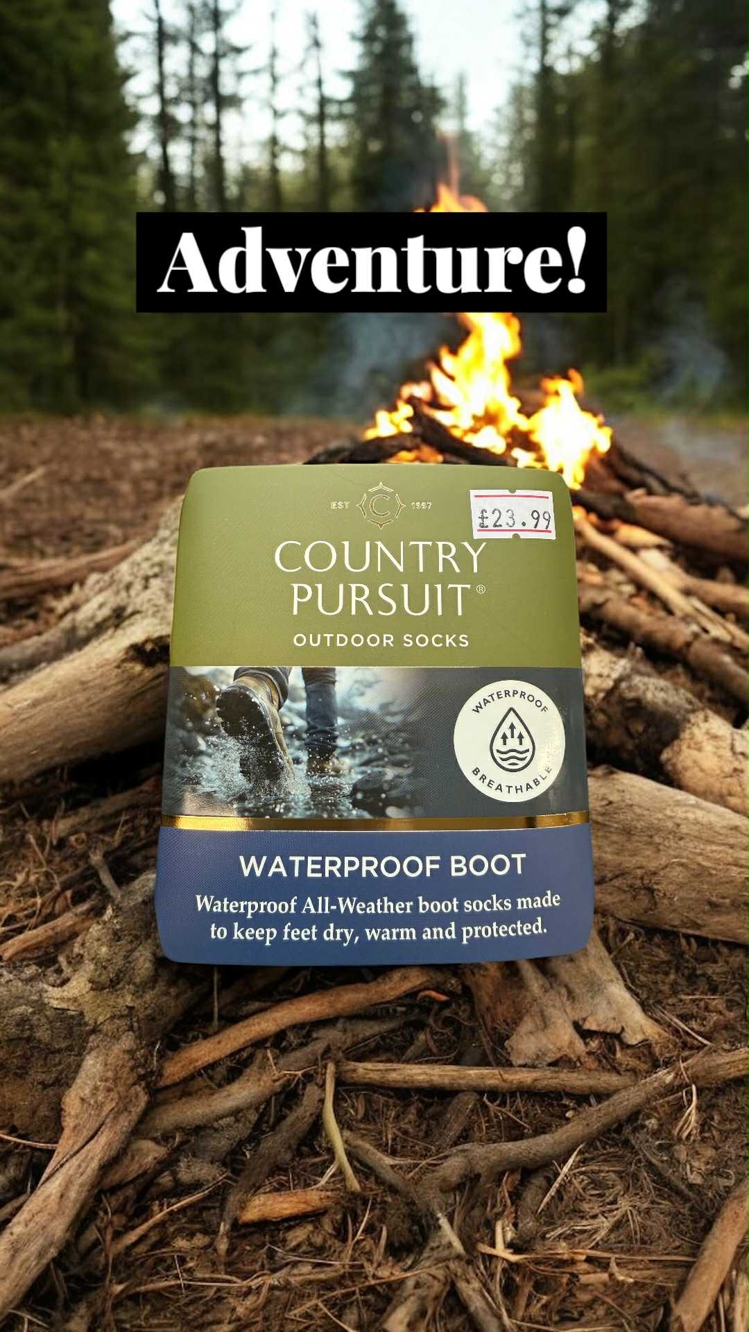 Waterproof fire